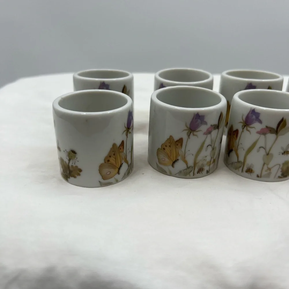Enesco napkin rings Set of 10 Vintage